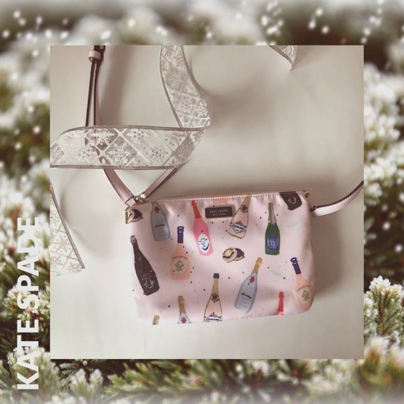 NWOT KATE SPADE Dawn Champagne Triple Gusset Crossbody